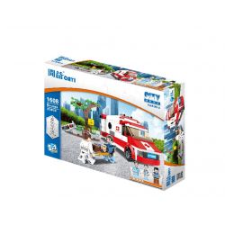 CAYI 1608 1609 non  GIẢI CỨU 2 ĐỘI HỘ CHUYÊN NGHIỆP CAYI EXPRESS bộ đồ chơi xếp lắp ráp ghép mô hình City Thành Phố 561 khối