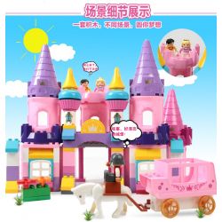 FEELO 1610 Xếp hình kiểu    Cinderella's Castle Lâu đài Của Nàng Lọ Lem 109 khối