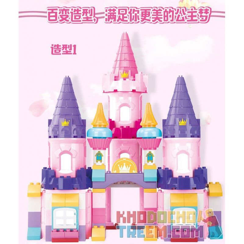 FEELO 1610 Xếp hình kiểu    Cinderella's Castle Lâu đài Của Nàng Lọ Lem 109 khối