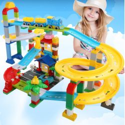 FEELO 1660D Xếp hình kiểu    Roller Coaster Tàu Lượn Siêu Tốc 200 khối
