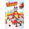 FEELO 1661D Xếp hình kiểu    City ​​fire Brigade đội Cứu Hỏa Thành Phố 118 khối