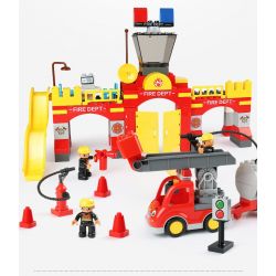FEELO 1661D Xếp hình kiểu    City ​​fire Brigade đội Cứu Hỏa Thành Phố 118 khối