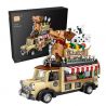 LOZ 1116 non  XE XÚC XÍCH bộ đồ chơi xếp lắp ráp ghép mô hình City HOT DOG CAR MODEL Thành Phố 1317 khối