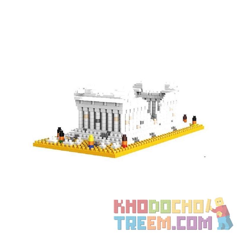 WISE HAWK 2284 Xếp hình kiểu Nanoblock ARCHITECTURE Parthenon Temple Đền Parthenon 559 khối