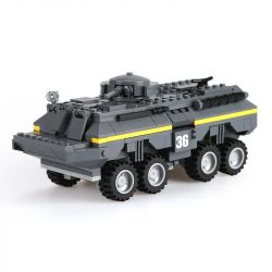 WANGE 3661 non  XE BỌC THÉP CHIẾN ĐẤU bộ đồ chơi xếp lắp ráp ghép mô hình Military Army LEGION AMOURED VEHICLE Quân Sự Bộ Đội 384 khối