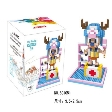 SCHESS SC1051 1051 Xếp hình kiểu NANOBLOCK DIAMOND BLOCK Choba Dọn Dẹp 400 khối