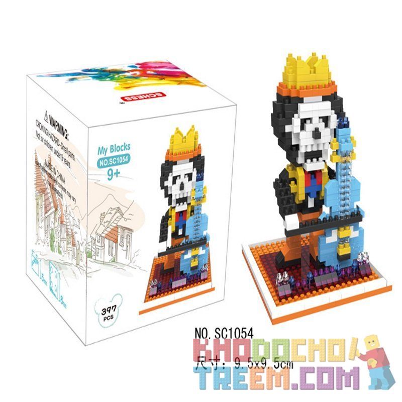 SCHESS SC1054 1054 Xếp hình kiểu NANOBLOCK DIAMOND BLOCK Brook Nước Suối 397 khối