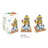 SCHESS SC1060 1060 Xếp hình kiểu NANOBLOCK DIAMOND BLOCK Serving The Little Yellow Man Phục Vụ Người đàn ông Nhỏ Màu Vàng 396 khối