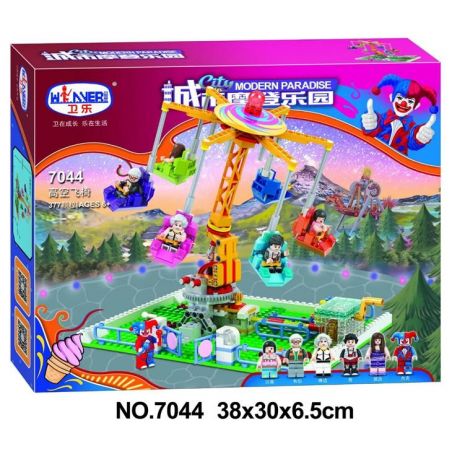 Winner 7044 non  ĐU QUAY ĐẢO ĐỨNG bộ đồ chơi xếp lắp ráp ghép mô hình City Modern Paradise Thành Phố Thiên Đường Hiện Đại 377 khối