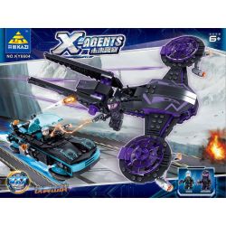 Kazi KY6604 6604 non  TẤN CÔNG CÁNH SẮT bộ đồ chơi xếp lắp ráp ghép mô hình X Agents X-AGENTS Đội Hành Động X 377 khối