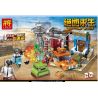 LELE 36047 non  CẢNH CHIẾN ĐẤU SINH TỒN bộ đồ chơi xếp lắp ráp ghép mô hình Pubg Battlegrounds Bắn Súng 355 khối