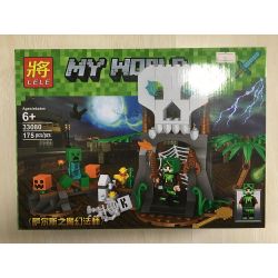 LELE 33080-1 33080-2 33080 non  CÁNH CỬA TỬ THẦN bộ đồ chơi xếp lắp ráp ghép mô hình Minecraft MY WORLD Game Xây Dựng 366 khối