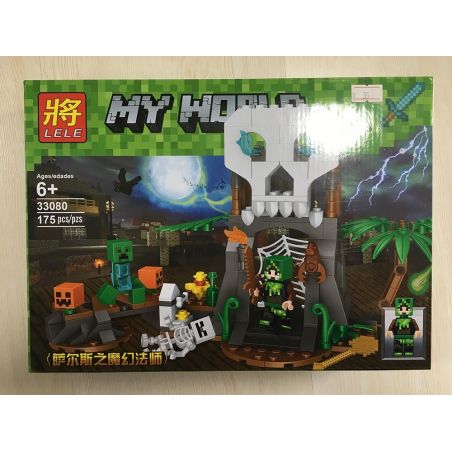 LELE 33080-1 33080-2 33080 non  CÁNH CỬA TỬ THẦN bộ đồ chơi xếp lắp ráp ghép mô hình Minecraft MY WORLD Game Xây Dựng 366 khối
