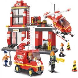 SLUBAN M38-B0225 B0225 0225 M38B0225 38-B0225 non  CÔNG VĂN KHẨN CẤP bộ đồ chơi xếp lắp ráp ghép mô hình Fire Rescure Cứu Hỏa 371 khối