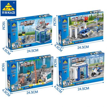 Kazi KY67254 67254 non  CẢNH SÁT THÀNH PHỐ: bộ đồ chơi xếp lắp ráp ghép mô hình Police CITY POLICE 365 khối