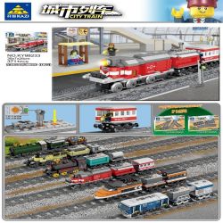 Kazi KY98233 98233 non  TÀU HỎA ĐƯỢC GẮN ĐỘNG CƠ bộ đồ chơi xếp lắp ráp ghép mô hình Trains CITY TRAIN 371 khối