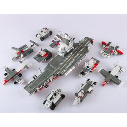 SLUBAN M38 non  HÀNG KHÔNG MẪU HẠM TRUNG QUỐC 10 TRONG bộ đồ chơi xếp lắp ráp ghép mô hình Military Army Quân Sự Bộ Đội 361 khối