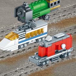 Kazi KY98222 98222 non  XE LỬA SÁNG TẠO THÀNH PHỐ bộ đồ chơi xếp lắp ráp ghép mô hình Mini Modular Đường Phố Thu Nhỏ 354 khối