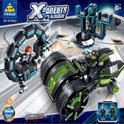 Kazi KY6602 6602 non  RƯỢT ĐUỔI TỐC ĐỘ bộ đồ chơi xếp lắp ráp ghép mô hình X Agents X-AGENTS Đội Hành Động X 359 khối