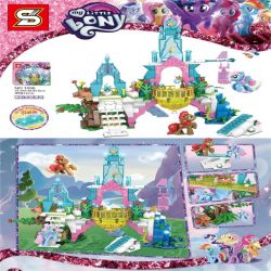 SHENG YUAN SY 1096 non  LÂU ĐÀI TÌNH YÊU PHA LÊ CỦA PONY bộ đồ chơi xếp lắp ráp ghép mô hình My Little Pony Chú Ngựa Nhỏ 359 khối