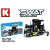 LE DI PIN 27010 Xếp hình kiểu  SWAT SPECIAL FORCE Van Xe Thùng Của Lực Lượng Cảnh Sát đặc Biệt 338 khối
