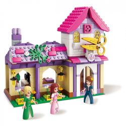 Enlighten 2606 Qman 2606 non  TIỆM MAY bộ đồ chơi xếp lắp ráp ghép mô hình Prinecess Leah PRINECESS LEAH GENIUS TAILOR'S Công Chúa Leah 340 khối