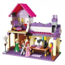 Enlighten 2606 Qman 2606 non  TIỆM MAY bộ đồ chơi xếp lắp ráp ghép mô hình Prinecess Leah PRINECESS LEAH GENIUS TAILOR'S Công Chúa Leah 340 khối