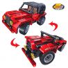 QIHUI 8017 non  XE SUV JEEP ĐỎ bộ đồ chơi xếp lắp ráp ghép mô hình  Kỹ Thuật Công Nghệ Cao Mô Hình Phương Tiện 333 khối