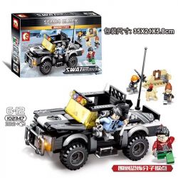 SEMBO 102347 non  BAO VÂY VÀ TRẤN ÁP CÁC THÀNH TRÌ KHỦNG BỐ bộ đồ chơi xếp lắp ráp ghép mô hình Swat Special Force Đặc Nhiệm 339 khối