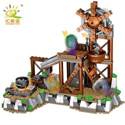 LELE 33204 non  CỐI XAY GIÓ bộ đồ chơi xếp lắp ráp ghép mô hình Minecraft MY WORLD Game Xây Dựng 337 khối