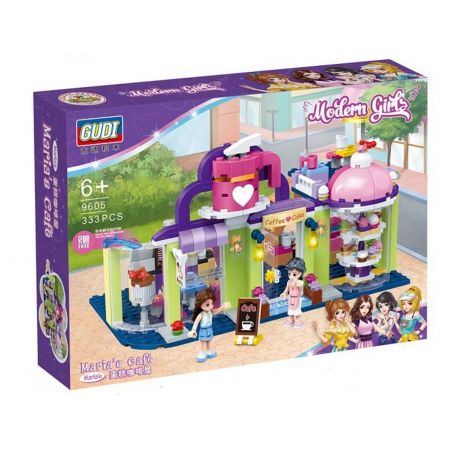GUDI 9605 non  QUÁN CÀ PHÊ NHỎ CỦA MARIA bộ đồ chơi xếp lắp ráp ghép mô hình Modern Girls MODERN GIRLS MARIA'S CAFE Những Cô Gái Hiện Đại 333 khối