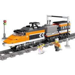 Kazi KY98234 98234 non  TÀU CAO TỐC SKYLINE (NHỎ) bộ đồ chơi xếp lắp ráp ghép mô hình Trains CITY TRAIN Tàu Hỏa 326 khối