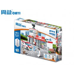 CAYI 1611 non  BỆNH VIỆN TRUNG TÂM bộ đồ chơi xếp lắp ráp ghép mô hình City Thành Phố 324 khối