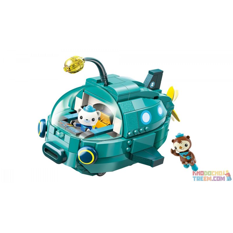 Enlighten 3703 Qman 3703 non  TÀU NGẦM HÌNH ĐÈN LỒNG bộ đồ chơi xếp lắp ráp ghép mô hình Octonauts Thám Hiểm Đại Dương 323 khối