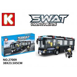 LE DI PIN 27009 Xếp hình kiểu  SWAT SPECIAL FORCE SWAT Bus Xe Bus SWAT 330 khối