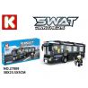 LE DI PIN 27009 Xếp hình kiểu  SWAT SPECIAL FORCE SWAT Bus Xe Bus SWAT 330 khối