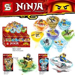 SHENG YUAN SY 1247 non  CYCLONE NINJA SPINNER 8 LOẠI bộ đồ chơi xếp lắp ráp ghép mô hình The  Ninjago Movie NINJA THUNDER SWORDSMAN Ninja Lốc Xoáy 330 khối