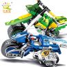 SHENG YUAN SY 7019A 7019B 7019 non  XE MÁY CỦA NINJA SẤM SÉT bộ đồ chơi xếp lắp ráp ghép mô hình The  Ninjago Movie NINJA THUNDER SWORDSMAN Ninja Lốc Xoáy 326 khối