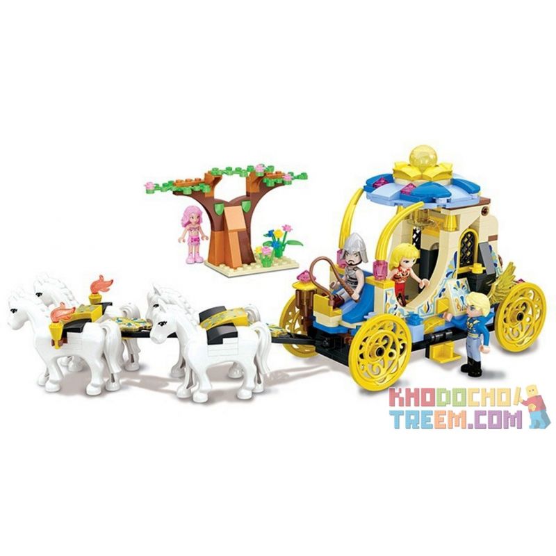 Winner 5013 non  CỖ XE NGỰA KÉO bộ đồ chơi xếp lắp ráp ghép mô hình Mermaid Nàng Tiên Cá 329 khối