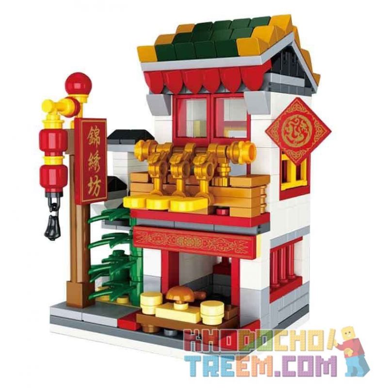 LEPIN 03061A non  QUẢNG TRƯỜNG FAIRVIEW bộ đồ chơi xếp lắp ráp ghép mô hình Mini Modular Đường Phố Thu Nhỏ 329 khối
