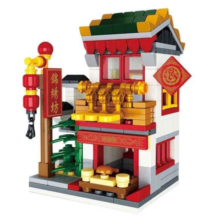 LEPIN 03061A non  QUẢNG TRƯỜNG FAIRVIEW bộ đồ chơi xếp lắp ráp ghép mô hình Mini Modular Đường Phố Thu Nhỏ 329 khối