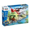 GUDI 9221 non  TRỰC THĂNG CỨU NẠN bộ đồ chơi xếp lắp ráp ghép mô hình City FIREMAN RESCUE HELICOPTER Thành Phố 322 khối