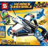 SHENG YUAN SY 7016 non  SÚNG BẮN TÊN CỦA SIÊU ANH HÙNG bộ đồ chơi xếp lắp ráp ghép mô hình Super Heroes HEROSE ASSEMBLE Siêu Nhân Anh Hùng 322 khối