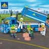 Kazi KY6409 6409 non  MỞ XE TẢI THÔNG MINH bộ đồ chơi xếp lắp ráp ghép mô hình City TRUCK Thành Phố 163 khối