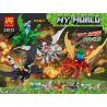 LELE 33072 non  RỒNG BAY 4 LOẠI bộ đồ chơi xếp lắp ráp ghép mô hình Minecraft MY WORLD Game Xây Dựng 313 khối