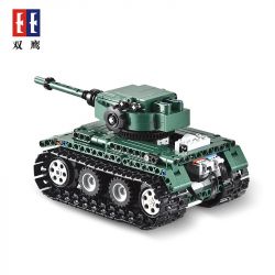 DOUBLEE CADA C51018 51018 non  XE TĂNG TIGER HẠNG NẶNG bộ đồ chơi xếp lắp ráp ghép mô hình  TIGER 1 TANK Kỹ Thuật Công Nghệ Cao Mô Hình Phương Tiện 313 khối