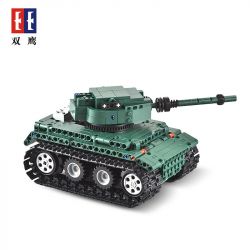 DOUBLEE CADA C51018 51018 non  XE TĂNG TIGER HẠNG NẶNG bộ đồ chơi xếp lắp ráp ghép mô hình  TIGER 1 TANK Kỹ Thuật Công Nghệ Cao Mô Hình Phương Tiện 313 khối