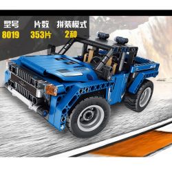 QIHUI 8019 non  XE Ô TÔ ĐỊA HÌNH BÁN TẢI ĐIỀU KHIỂN TỪ XA bộ đồ chơi xếp lắp ráp ghép mô hình  Kỹ Thuật Công Nghệ Cao Mô Hình Phương Tiện 353 khối