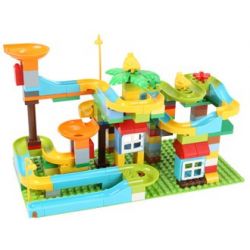 FEELO 1609 Xếp hình kiểu    Big Particle Slide Pipe Ống Trượt Hạt Lớn 158 khối