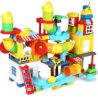 FEELO 1625 Xếp hình kiểu    Particle Pipe Slide Building Blocks Boys And Girls Khối ống Trượt Xây Dựng Khối Chàng Trai Và Cô Gái 150 khối